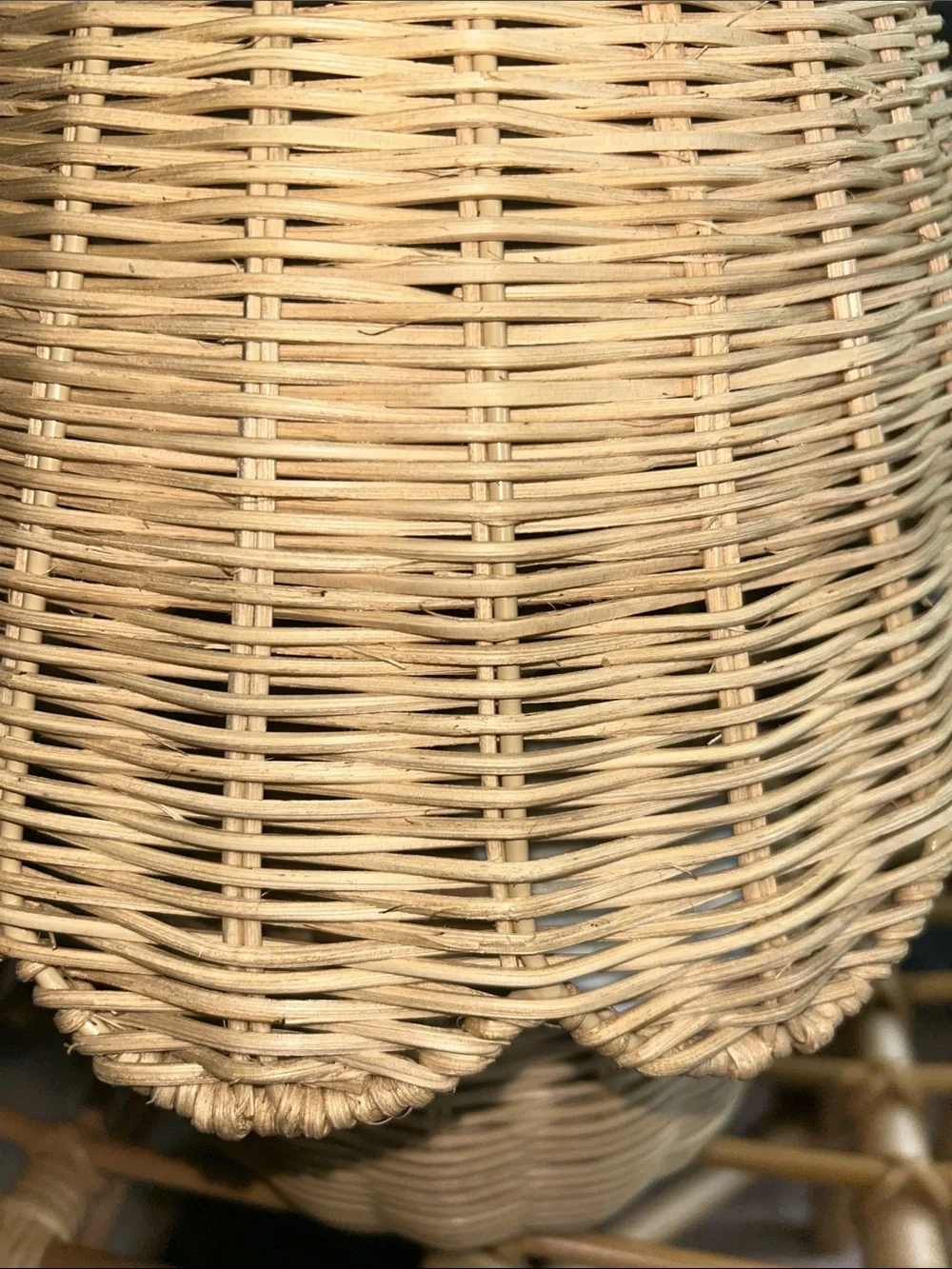 Studio McGee Woven Rattan Table Lamp in Natural
